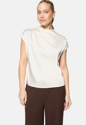 Camicia da donna di zero in beige: frontale