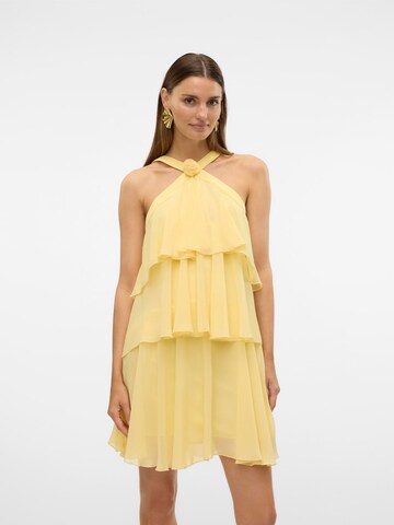 VERO MODA Jurk 'VMFelicia' in Geel: voorkant