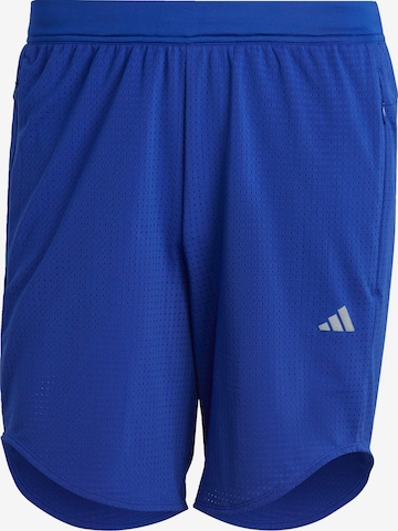 Pantalon de sport 'Hiit Mesh ' ADIDAS PERFORMANCE en bleu : devant