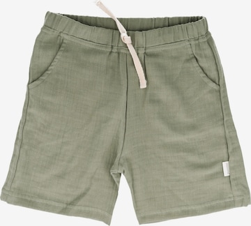 MAXIMO Hose 'GOTS MINI-Shorts,Musselinstoff' in Grün: Vorderseite