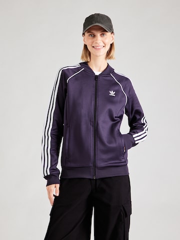 ADIDAS ORIGINALS Кофта на молнии 'Adicolor Classics' в Лиловый: спереди