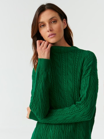 TATUUM Pletena obleka 'WENWI' | zelena barva