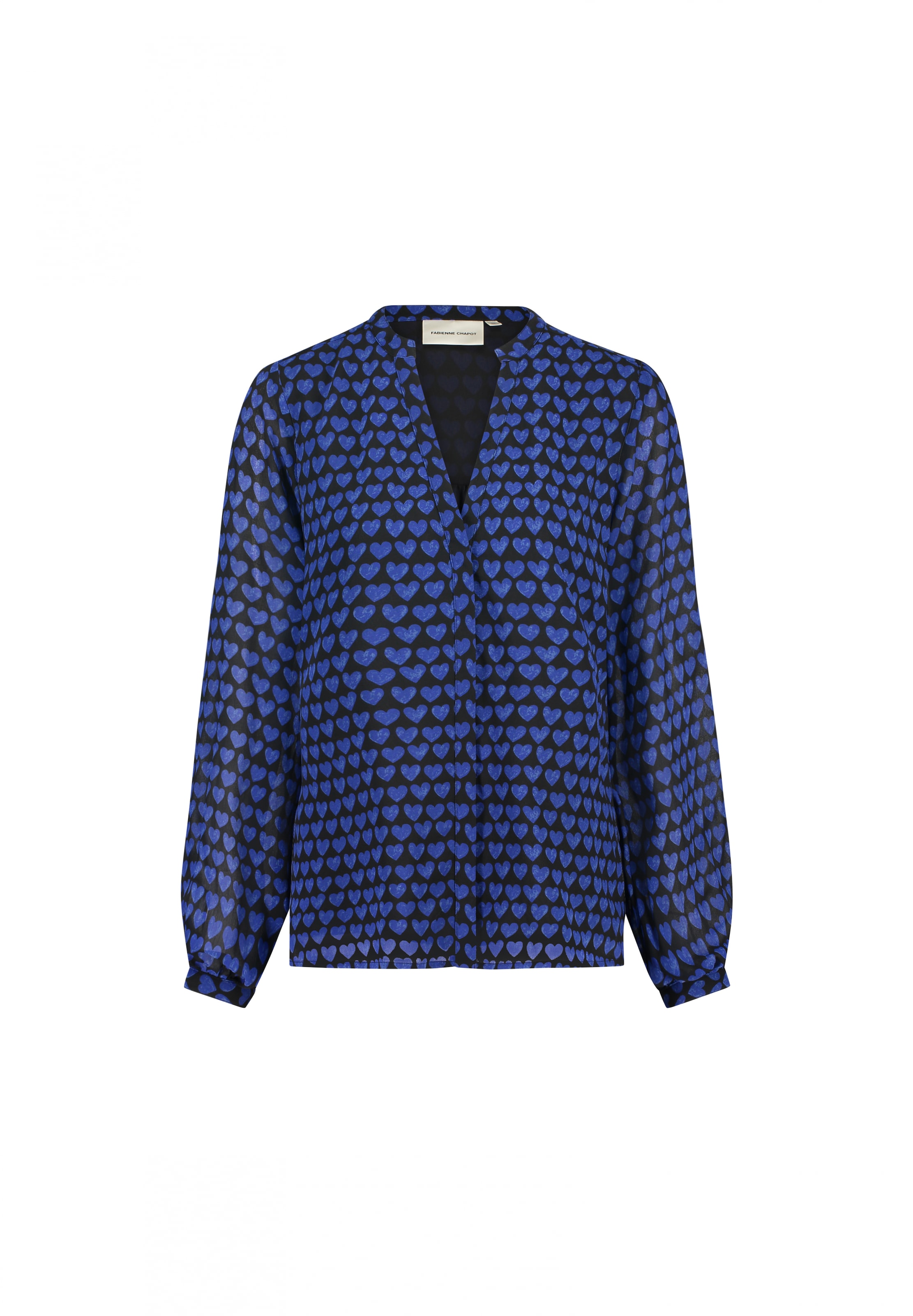 Fabienne Chapot Blouse in Blauw: voorkant
