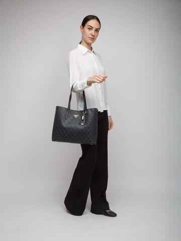 Borsa a mano 'Meridian' di GUESS in grigio: frontale