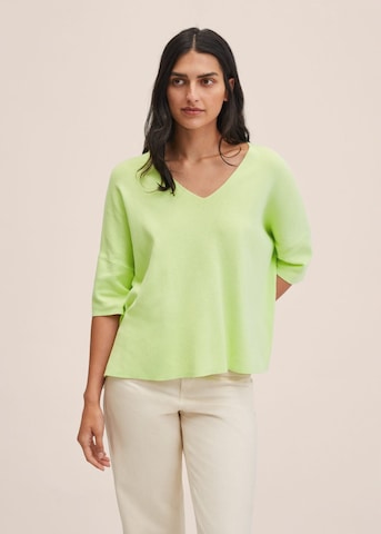 MANGO Sweater 'Guiroin' in Green: front