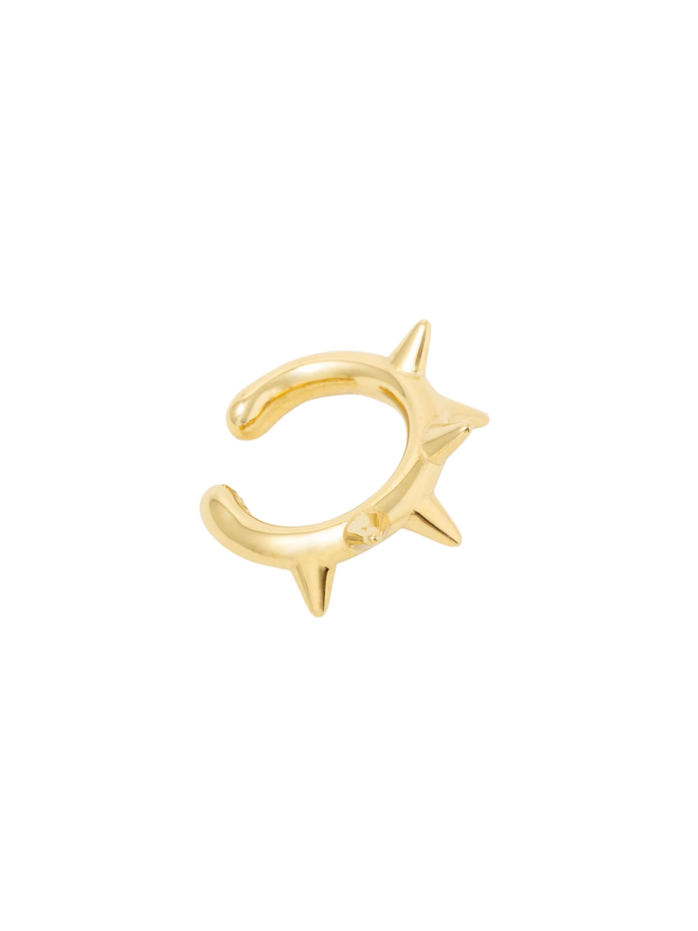 YParis Earrings 'Ear cuff Spiky G' in Gold: front