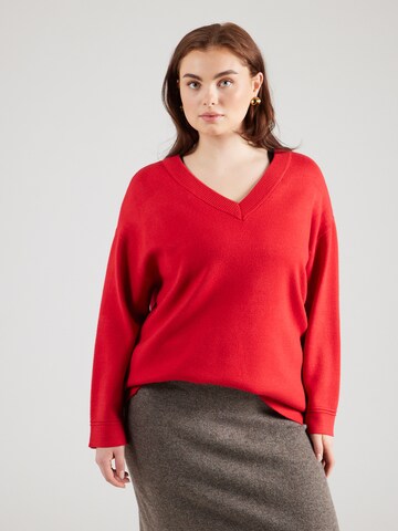 Vero Moda Curve Sweater 'VMGOLD' in Red: front