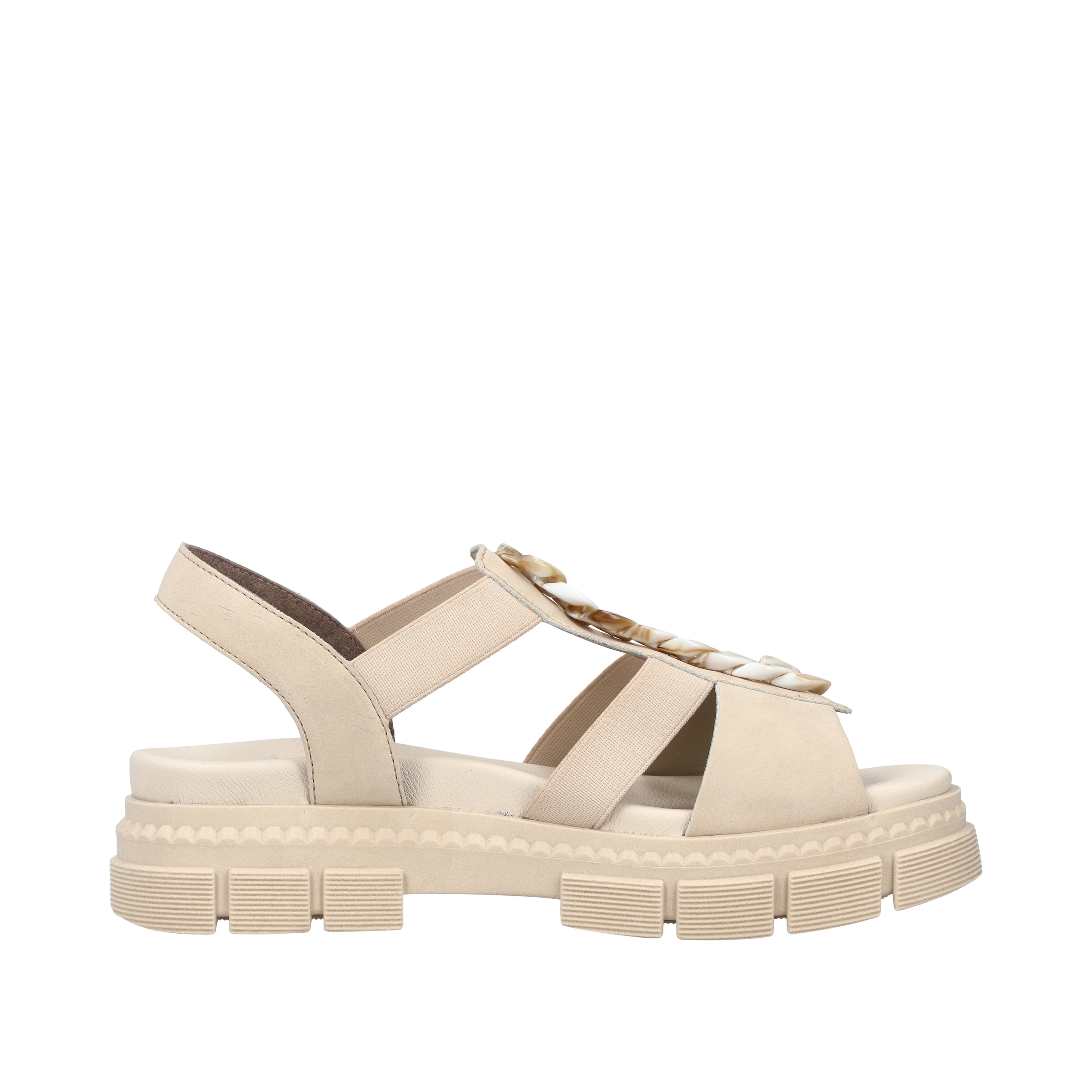 Sandales à lanières Rieker en beige