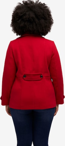 Ulla Popken Between-Seasons Coat in Red