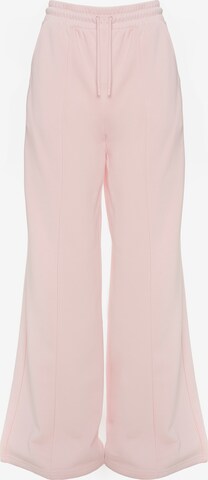 Wide leg Pantaloni 'Abierto' di BIG STAR in rosa: frontale
