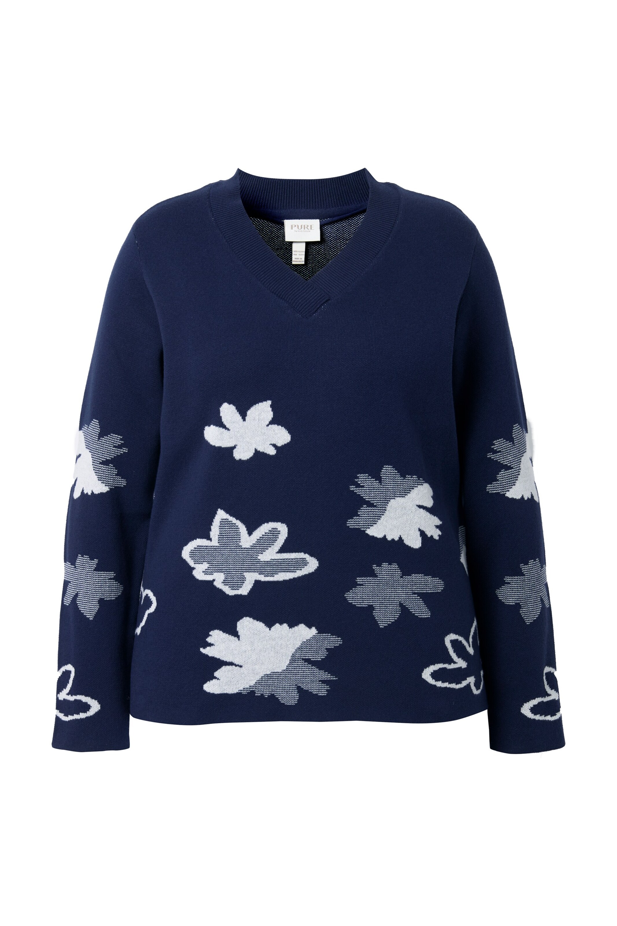 Ulla Popken Pullover in Blau: Vorderseite