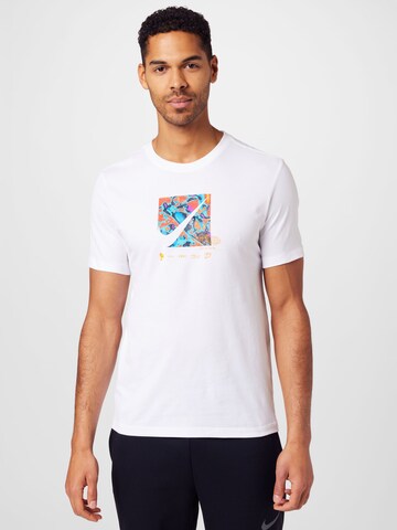 NIKE Performance Shirt 'Wild Card' in White: front