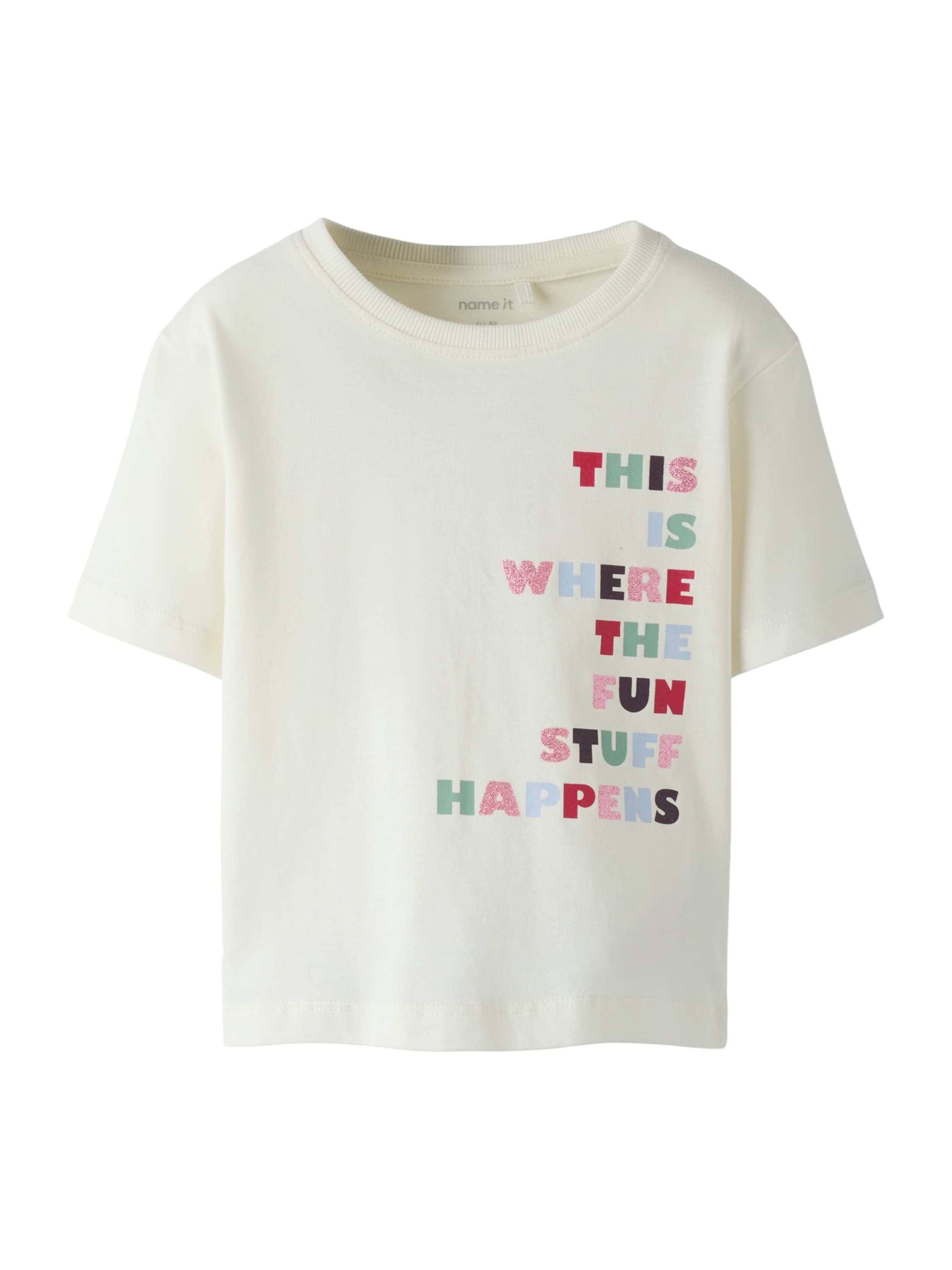 T-Shirt NAME IT en beige : devant