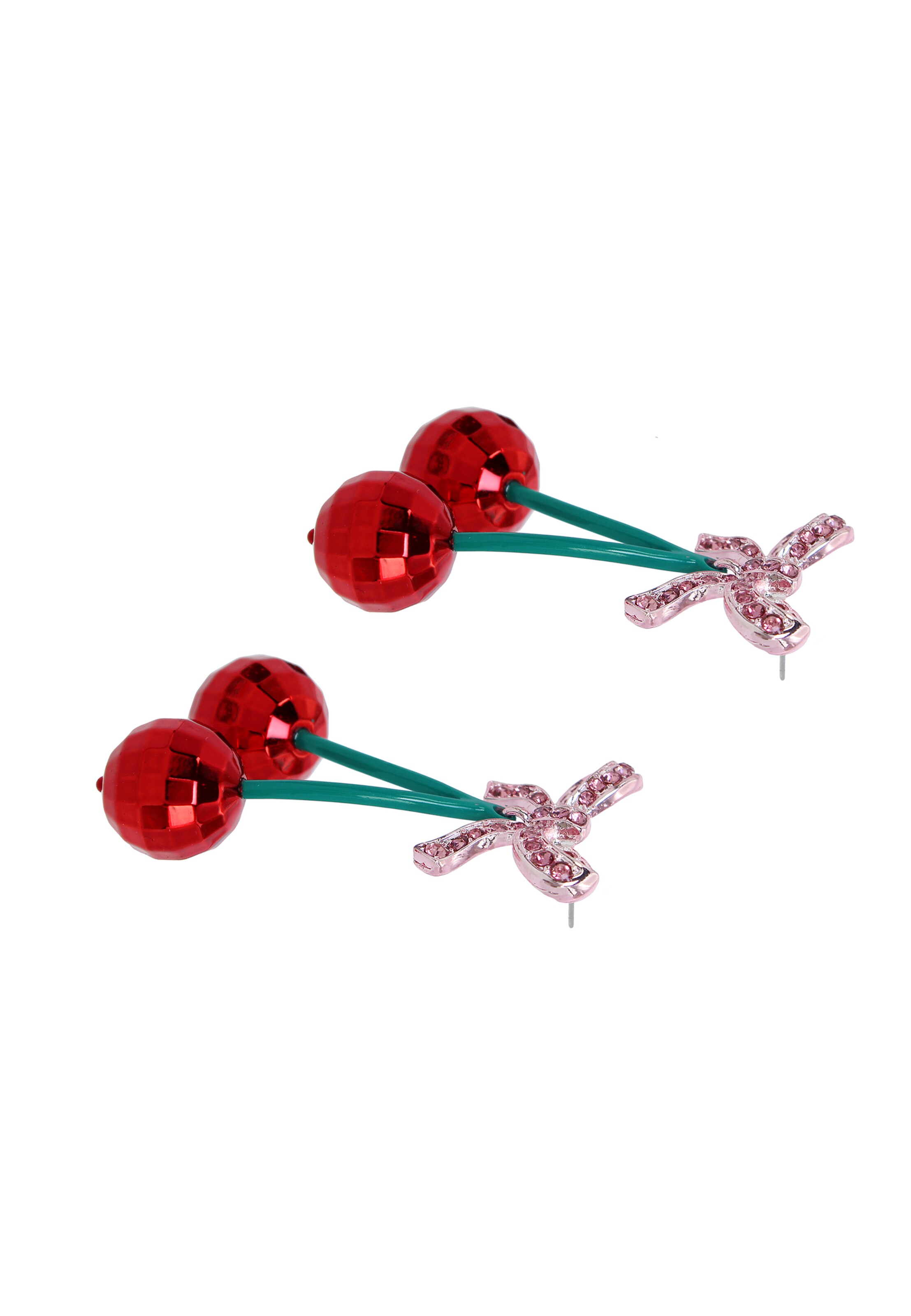 Betsey Johnson Kolczyki 'Sweetheart' w kolorze czerwony