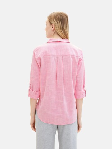 TOM TAILOR Bluse in Pink