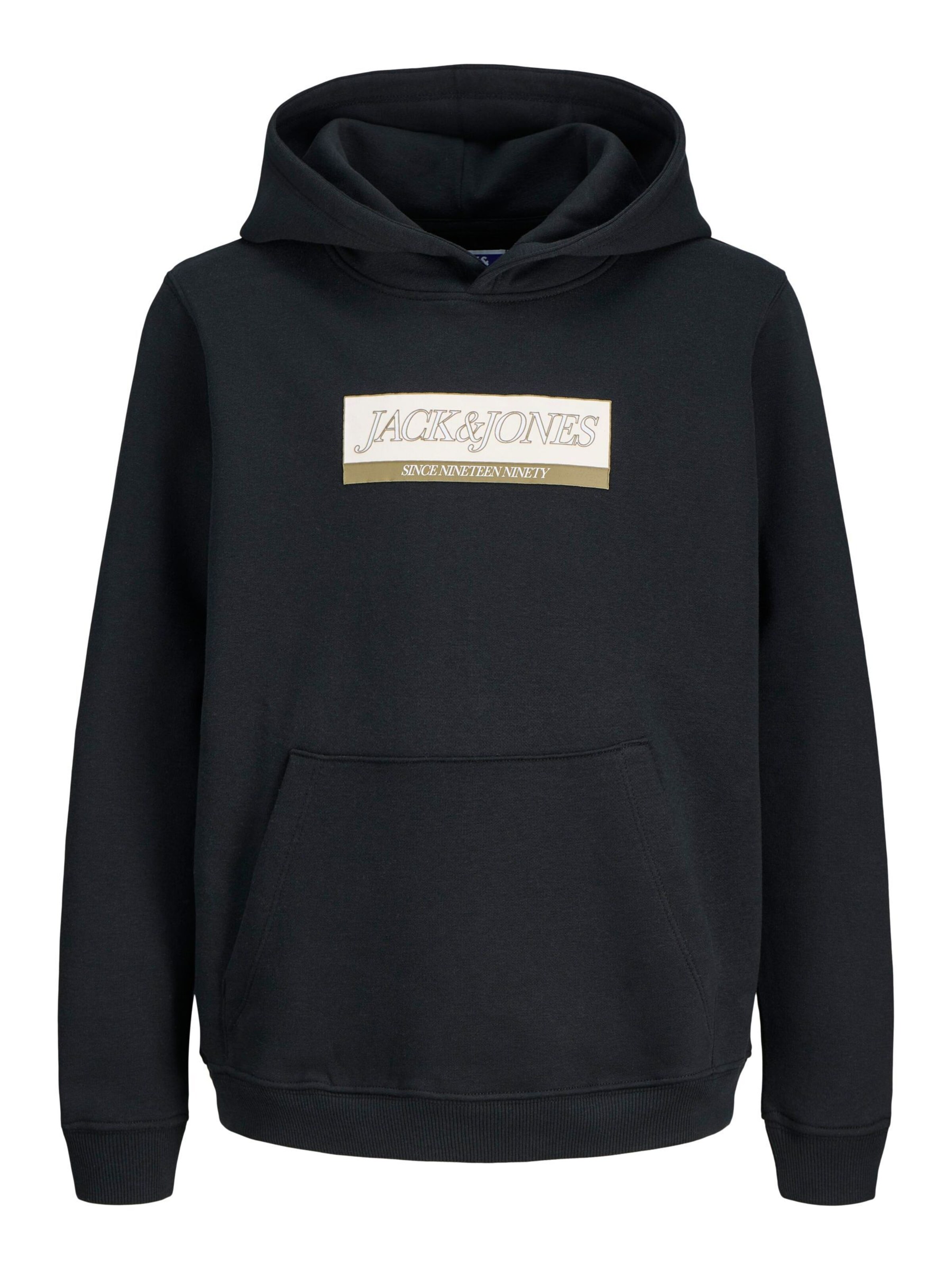 Sweat Jack & Jones Junior en noir : devant