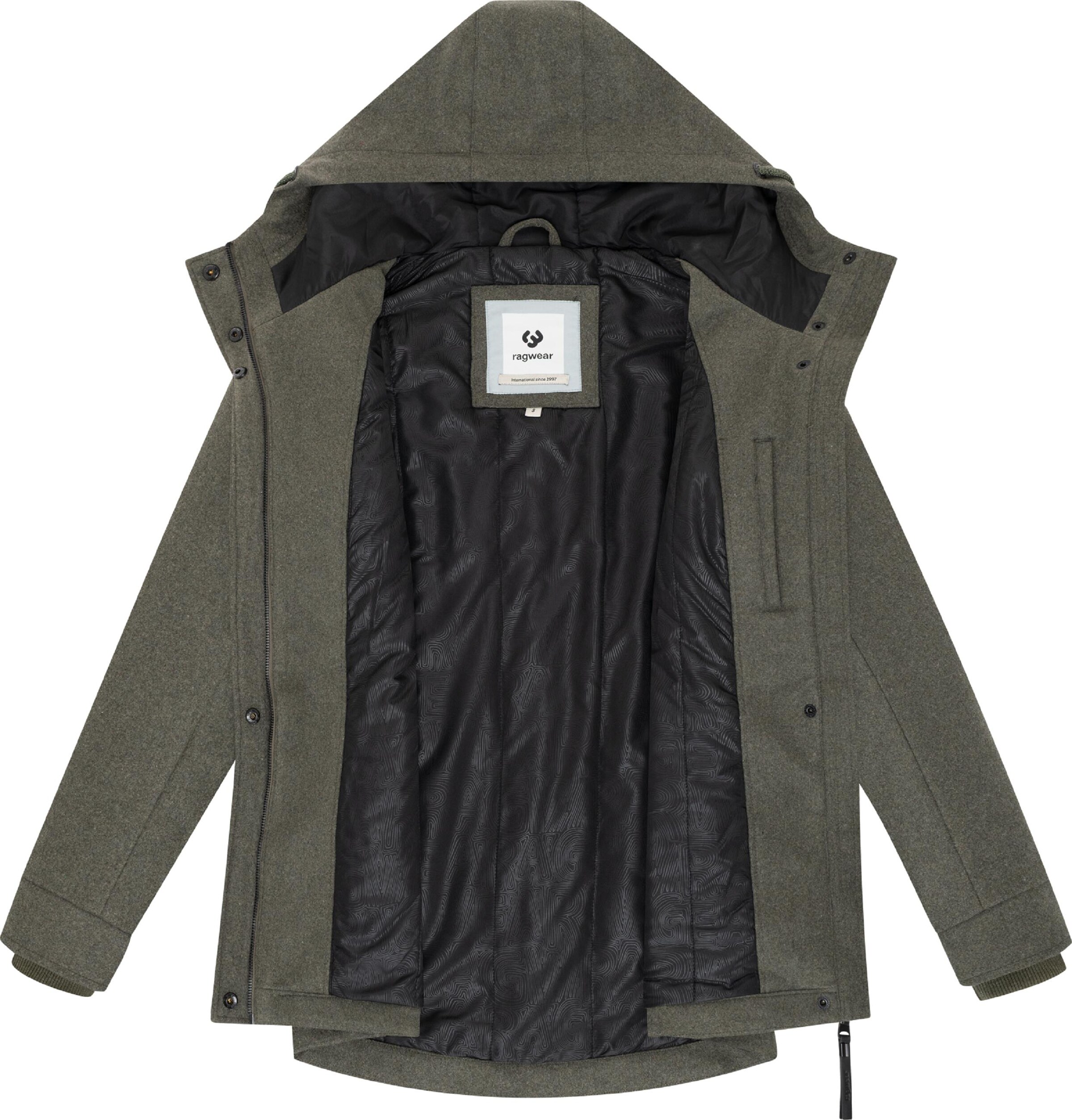 Ragwear Between-season jacket 'Monadde' in Green