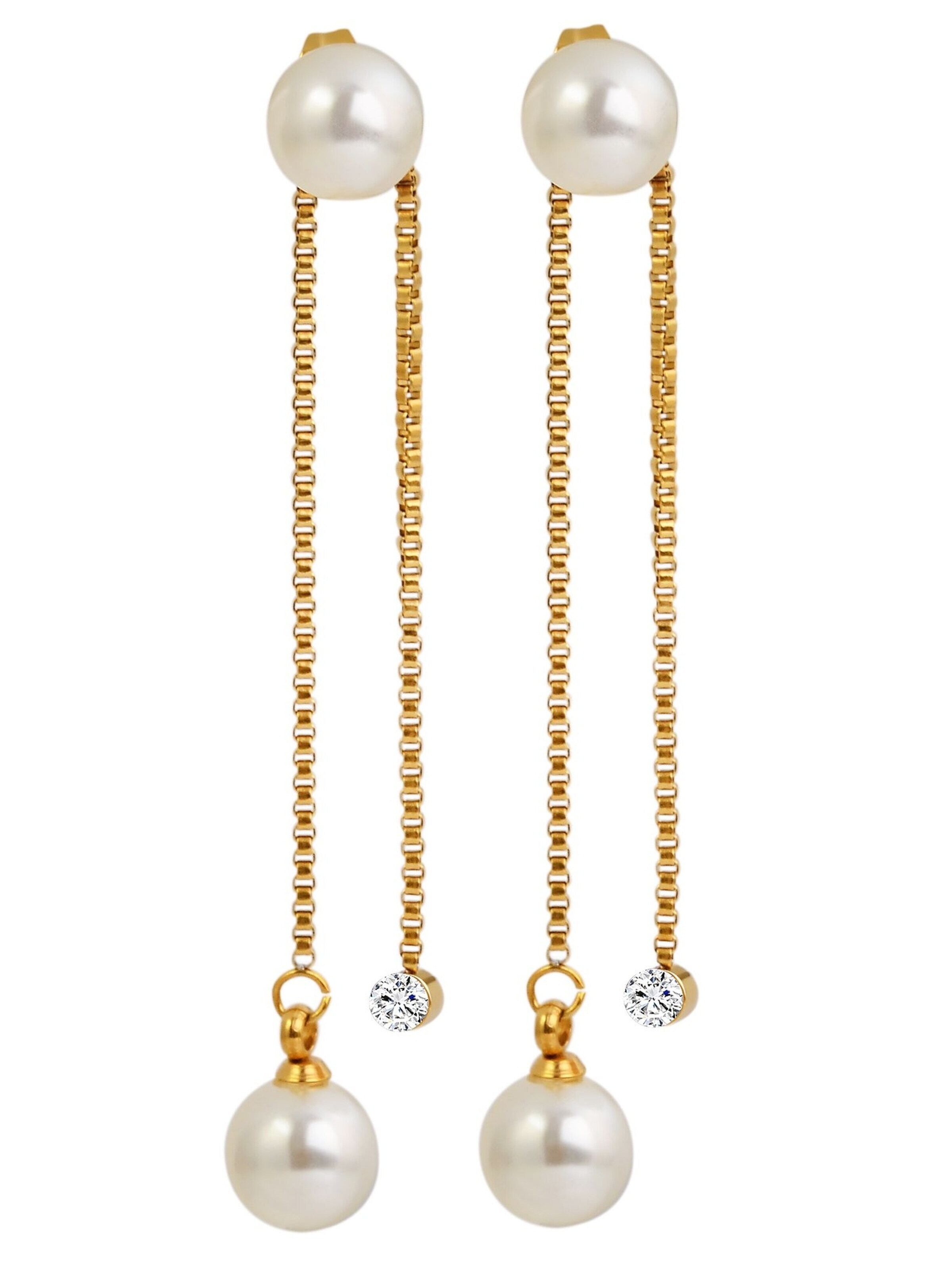 Akzent Earrings 'Morana, langlebig' in Gold: front