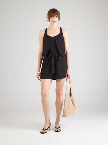 VILA Loose fit Pleat-Front Pants 'VIRella' in Black