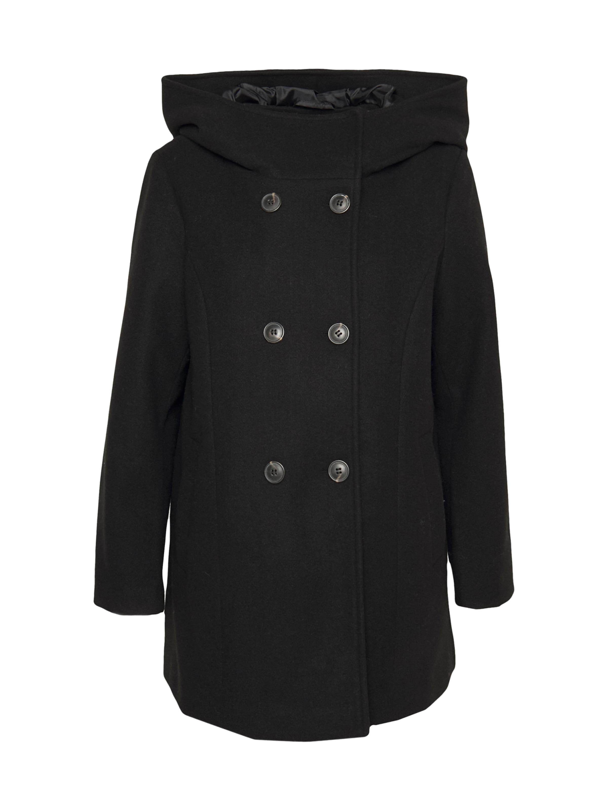 Vero Moda Petite Between-Seasons Coat 'VMFORTUNE' in Black: front