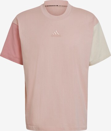 ADIDAS PERFORMANCE Performance Shirt 'Love Always Wins' in Pink: front