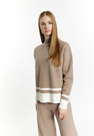 DreiMaster Klassik Sweater 'Ledkin' in Beige: front