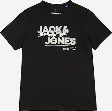 Jack & Jones Junior - Camiseta 'Hunter' en negro: frente