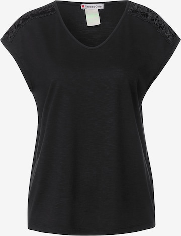 STREET ONE - Camiseta en negro: frente