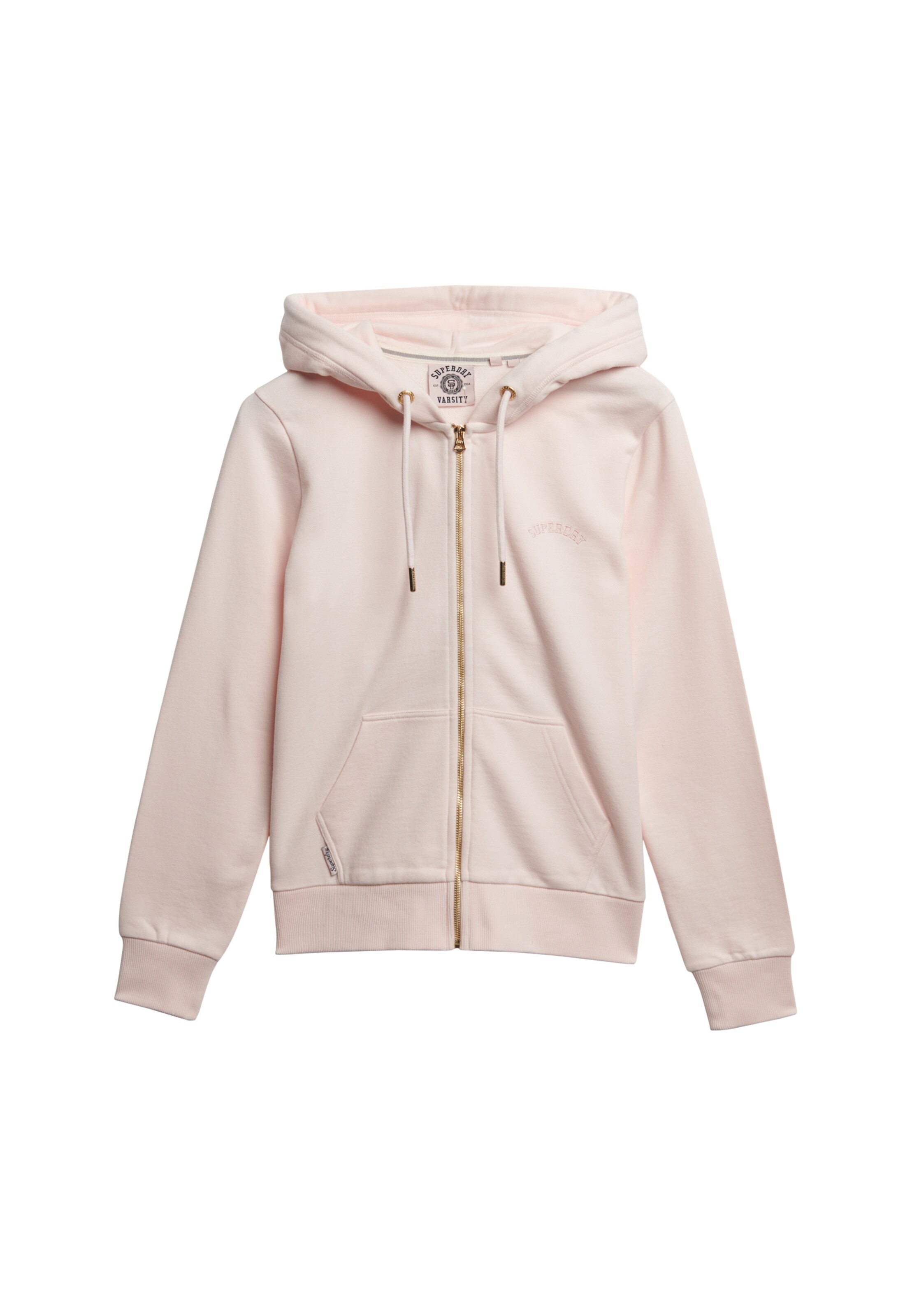 Superdry & Co Zip-Up Hoodie 'Essential' in Pink: front