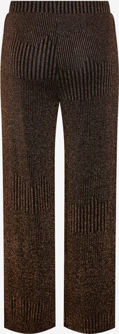 Wide leg Pantaloni de la PIECES pe bronz