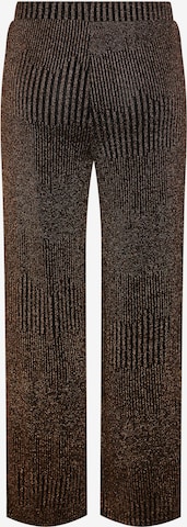 PIECES Wide leg Pants in Bronze