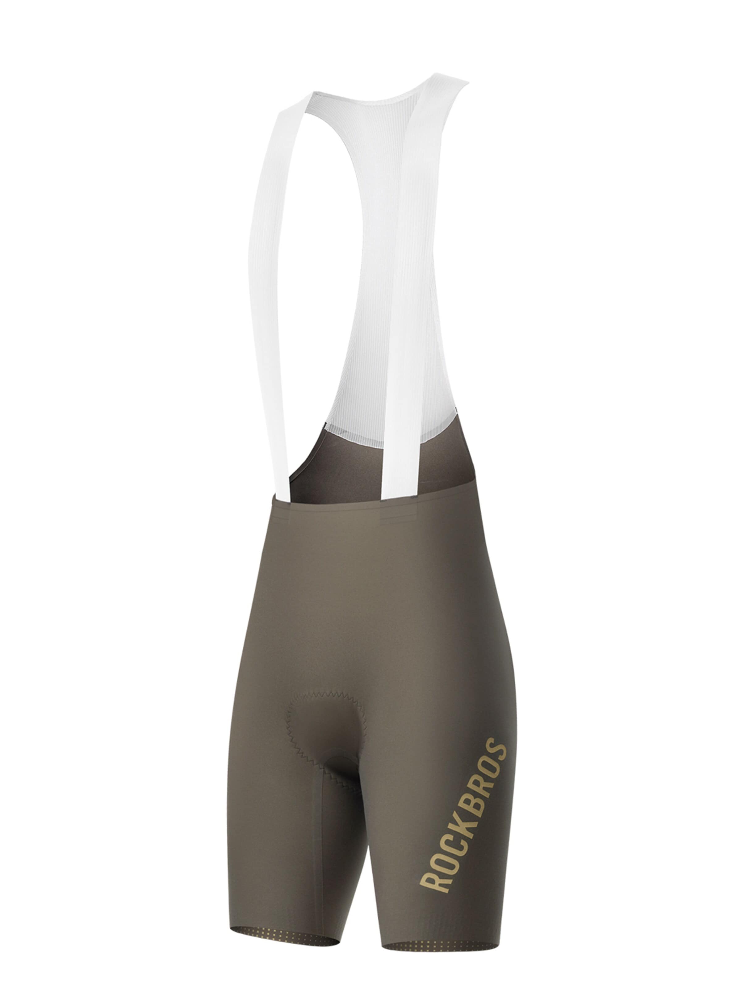 ROCKBROS Outdoor Pants 'Herren Radlershorts mit Träger' in XS/Regular in mottled brown, Item view