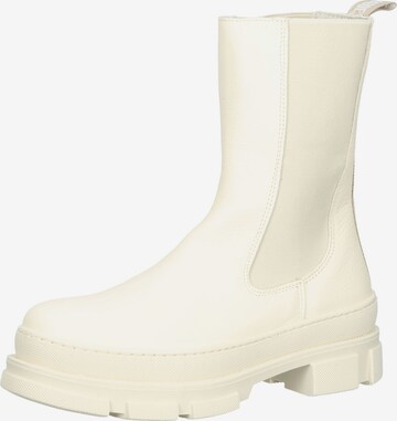 STEVE MADDEN - Botas Chelsea en blanco: frente