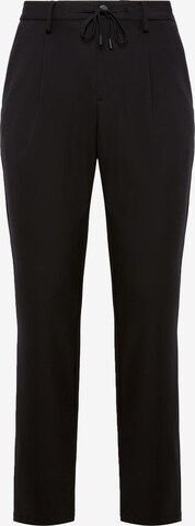 Boggi Milano Regular Sports trousers in Black: front