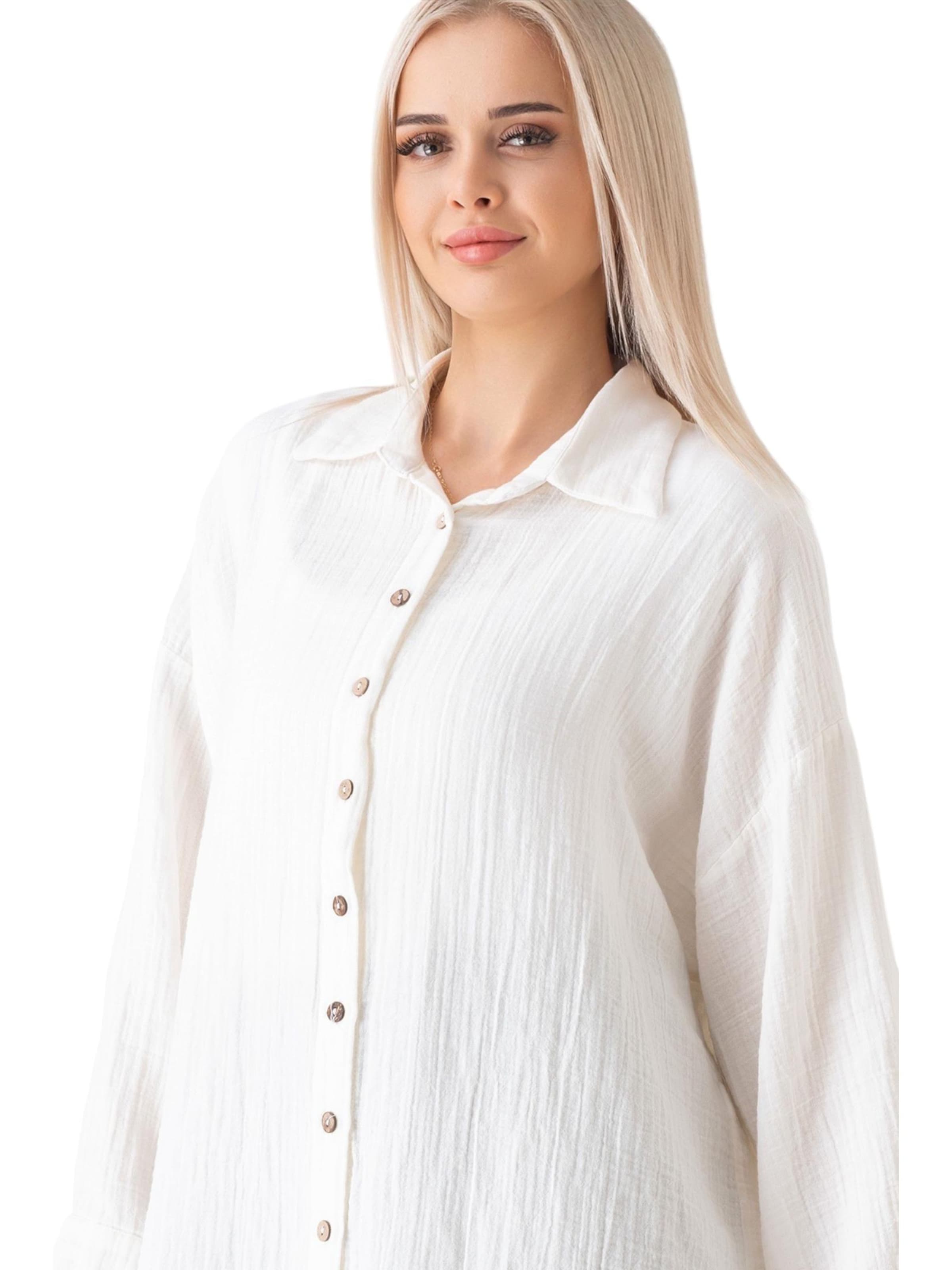 Maglia extra large 'LAYNA' di WENOR in bianco