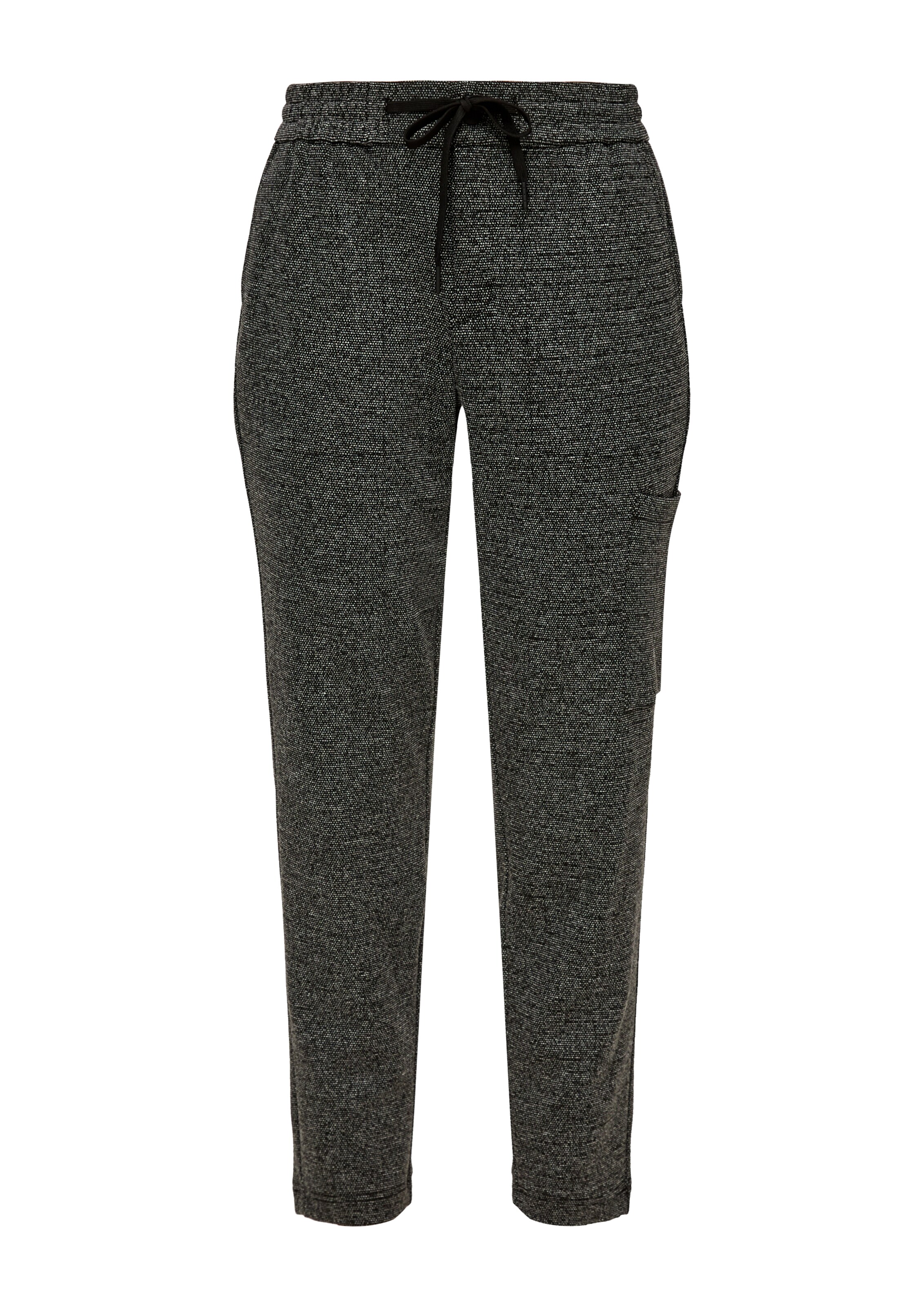 s.Oliver Tapered Broek in Grijs: voorkant