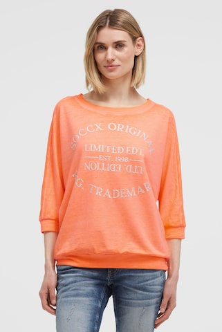 Soccx Sweatshirt in Orange: Vorderseite