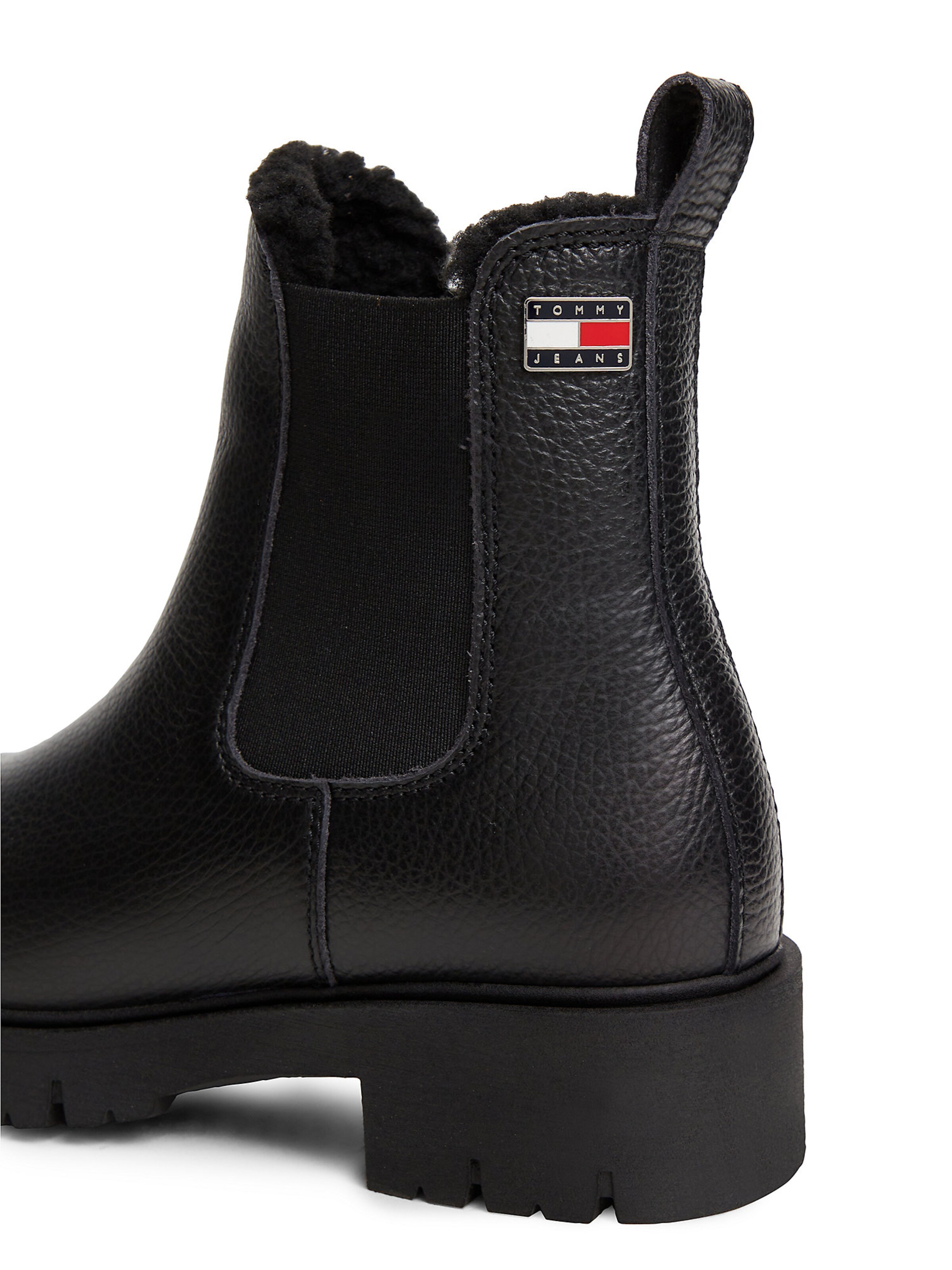 Tommy Jeans Chelsea Boots in Schwarz