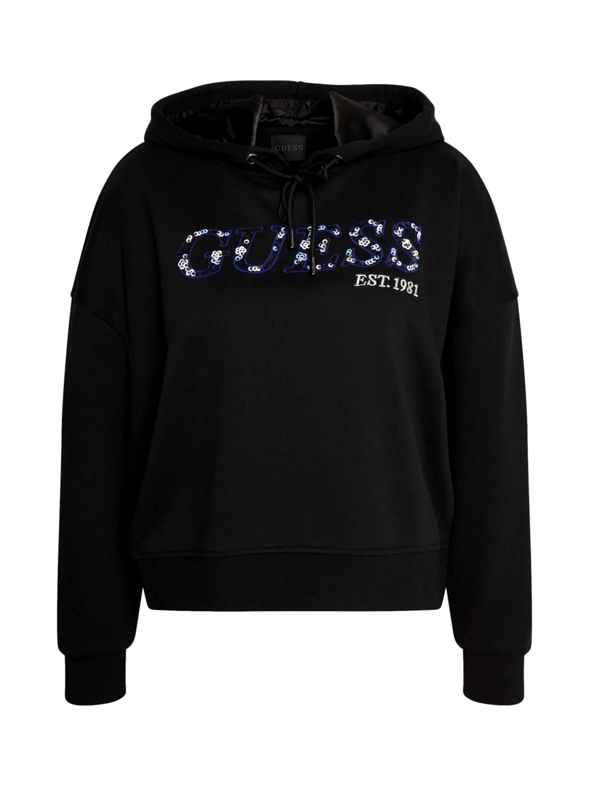 Sweat-shirt GUESS en noir : devant