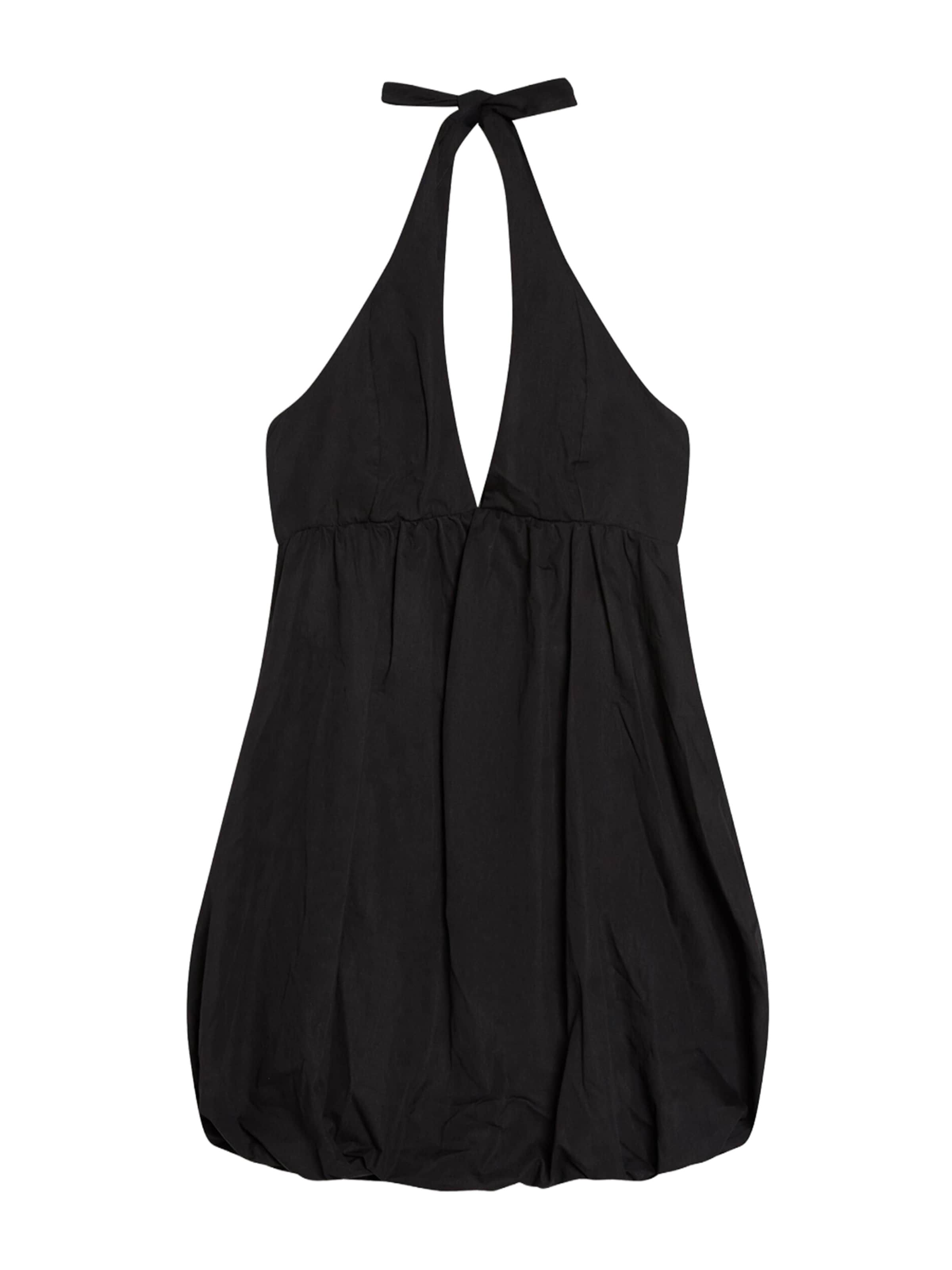 Bershka Robe en noir, Vue avec produit