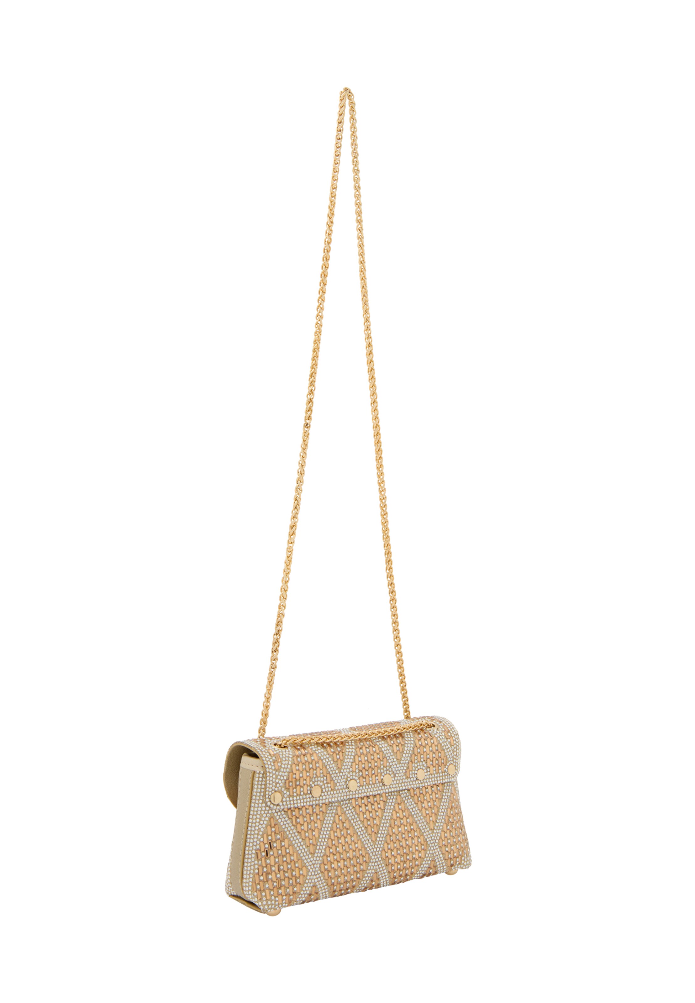 Sac à bandoulière faina en or