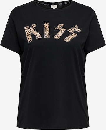 ONLY Carmakoma - Camiseta 'CARCRUZ' en negro: frente