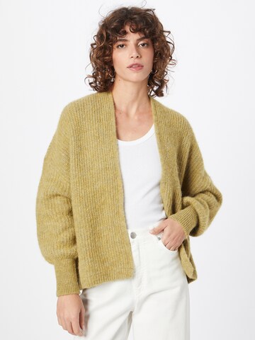 AMERICAN VINTAGE Knit Cardigan 'East' in Beige: front