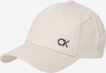 Calvin Klein Cap in Beige: front