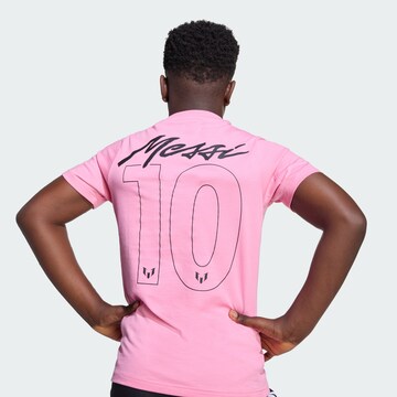 T-Shirt fonctionnel 'Messi Name & Number' ADIDAS PERFORMANCE en rose