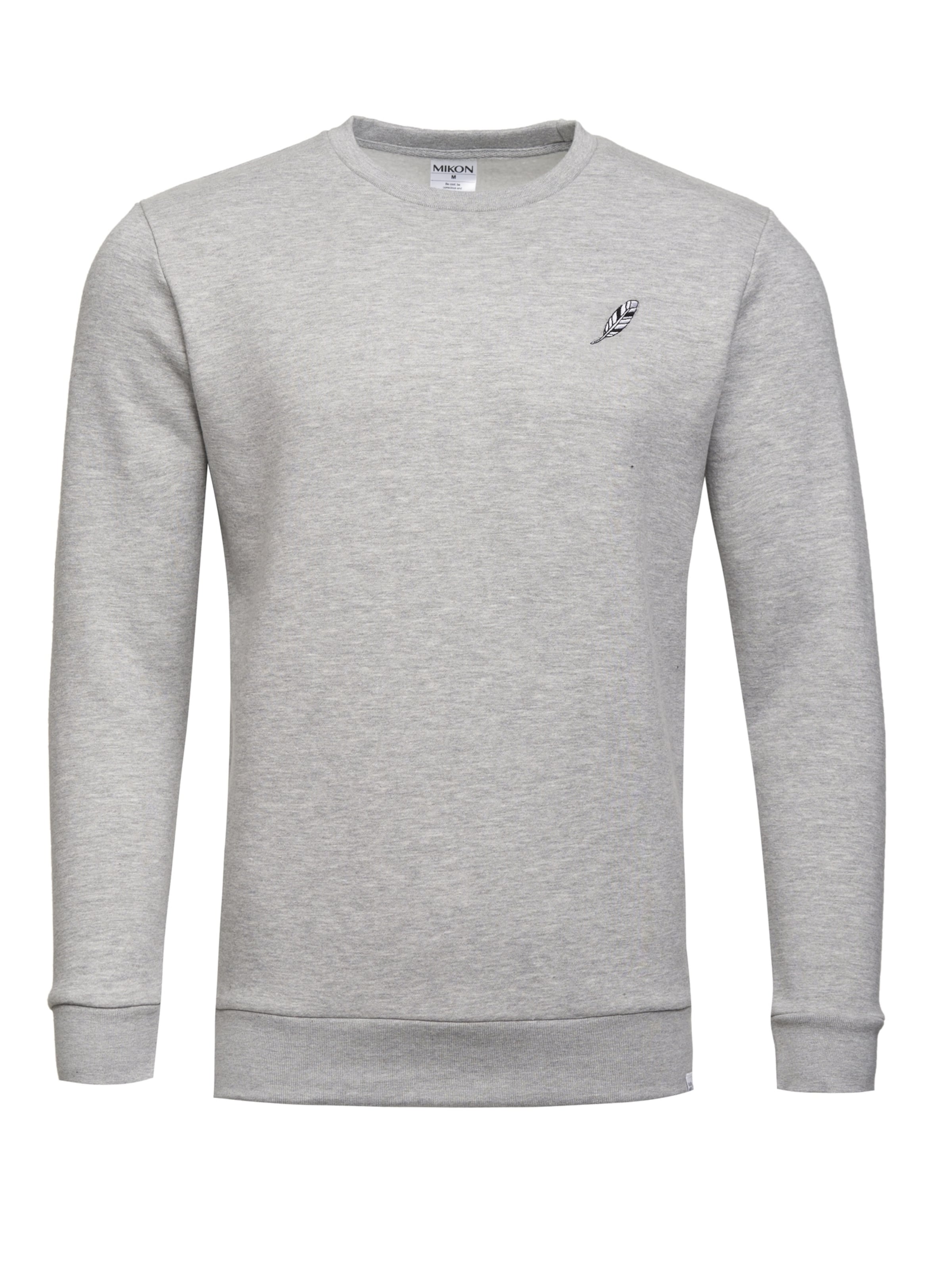 Mikon Sweater 'Feder' in Grey: front