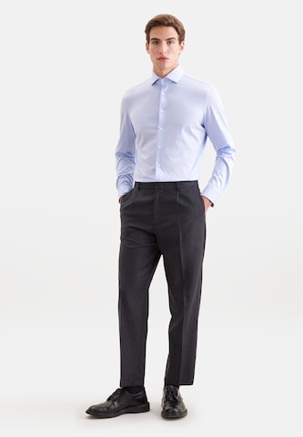 SEIDENSTICKER Slim Fit Businesshemd in Blau