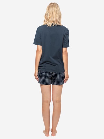 SCHIESSER Pyjama 'Organic Cotton' in Blau