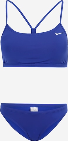 zils Nike Swim Bezvīļu krūšturis Sporta bikini: no priekšpuses