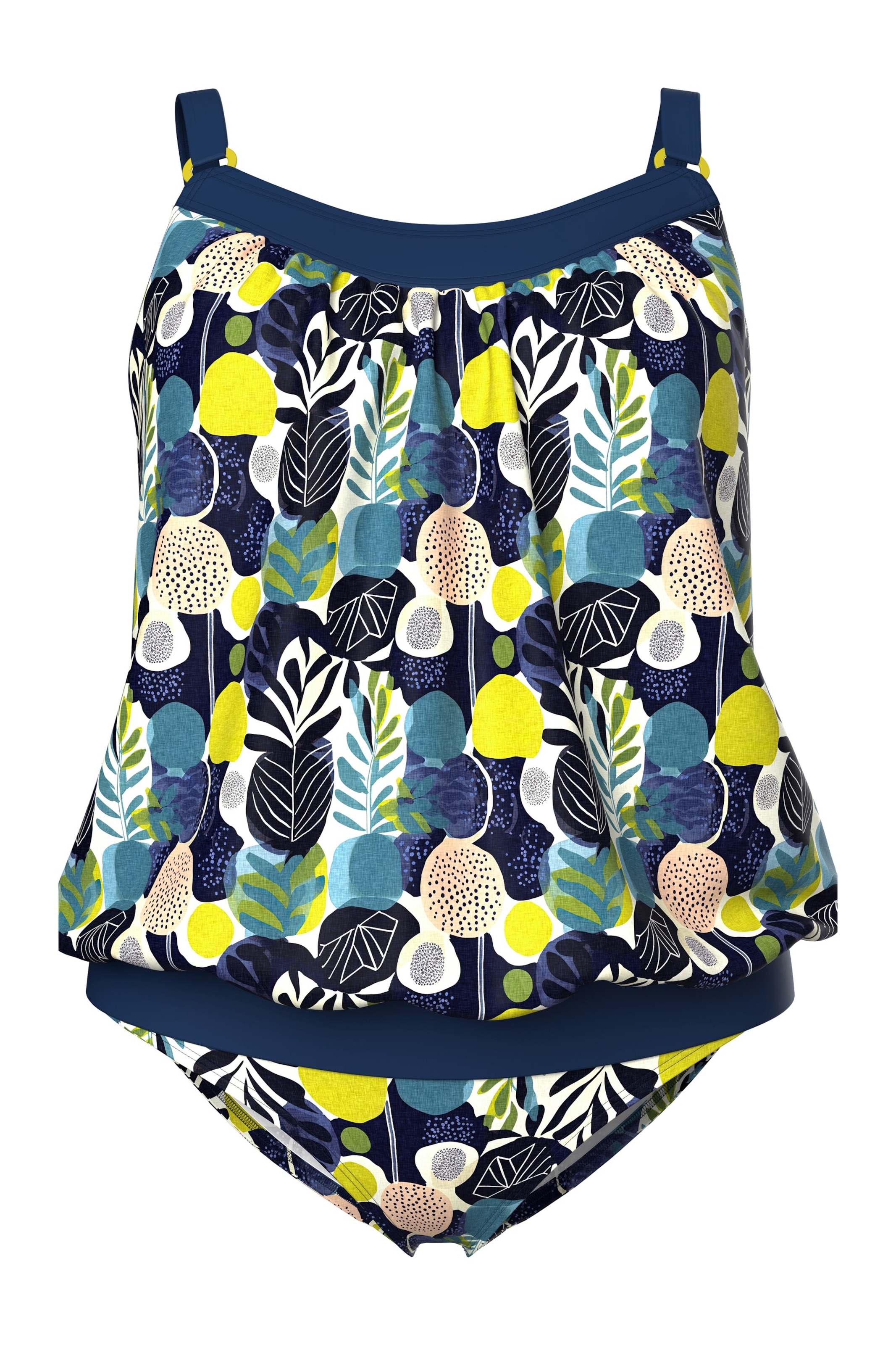 Ulla Popken Wäsche-Sets in Blau: Vorderseite